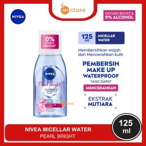 NIVEA Micellar Water Pearl Bright MicellAir Oxigen Boost 125ml - Pembersih Makeup Extrak Mutiara