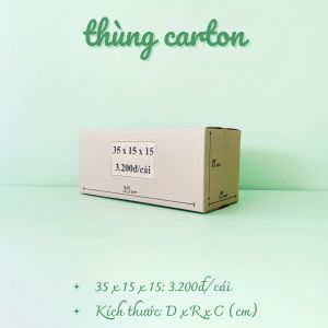Kích thước 35x15x15 cm Combo 50 hộp carton đóng gói hàng hóa