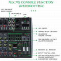 COD Ready Stock AIBEDO AK 4 /6/8 Saluran Mixer Audio Profesional Dapat dihubungkan ke catu daya mobil 12v 99 DSP USB Mini Audio Interface Untuk Merekam Mixer 48V Phantom Power Supply audio mixer yang paling murah. 