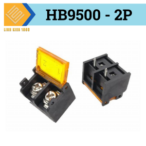 Terminal HB9500 khối hàn PCB 2 Chân 25A 300V khoảng cách chân 9.5mm