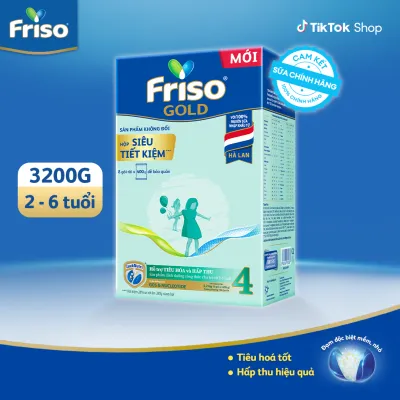 Sữa Bột Friso Gold 4 Hộp Giấy 32KG (cho trẻ từ 2-6 tuổi)