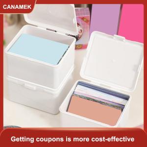 【CANAMEK】 Korean Transparent Storage Box Blind Box Card Photocard Storage Box Photo Card Organizer Classification Flip Box