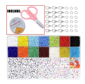 DIY Acrylic Letter Beads Set 28 Grid Complete DIY Tools Making Bracelets Easy Bracelets Jewelry Making And Crafts