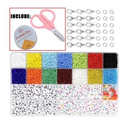 5000pcs DIY Handmade Beading Set With A Free Accessory Package: Complete DIY Tools Making Bracelets Easy Color Plastic Bracelets Jewelry Making And Crafts