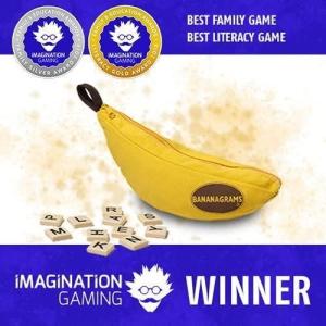 Authentic Bananagrams White solid tiles OR Party Edition black solid tiles OR MY FIRST award winning game travel toy