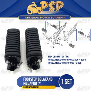 Footstep Belakang Megapro "A" - Futstep Postep Barstep Pijakan Kaki Belakang Honda Mega Pro Primus