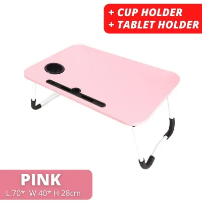 Foldable 70cm Large Laptop Table Multipurpose Anti Slip Desk Meja Serbaguna Belajar Laptop Lipat
