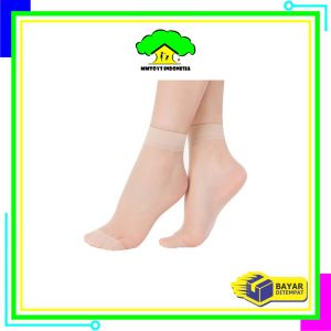 MI-P606 Kaos Kaki Pendek Transparan Wanita Anti Slip Stocking Thin / Stoking Pendek Kaos Kaki Wanita