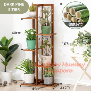 【Type A】3 Tier 4 Tier Plant Rack Flower Stand Flower Rack - 100% natural bamboo - Pretty Display