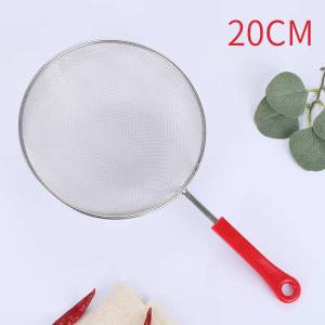 Stainless Steel Fat Skimmer Spoon Long Handle Multipurpose Fine Mesh Strainer Spoon Kitchen Tools
