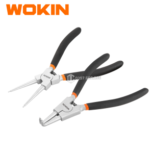 Bộ 4 Kìm Mở Phe Vòng Trong - Ngoài Thẳng - Cong 7inch 180mm Wokin 104907 104807 104707 104607 104507