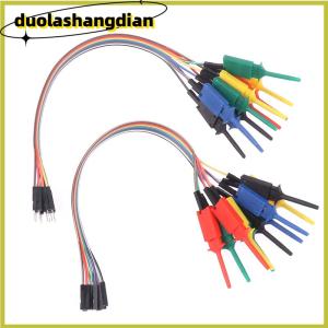 [Duola] ตะขอหนีบทดสอบประสิทธิภาพสูง20ซม. ตัวหนีบสายลอจิกเครื่องวิเคราะห์สายเคเบิ้ลชุดทดสอบหัวจับสำหรับชิปหมุดทดสอบการเชื่อมต่อ