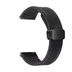 Leather Silicone Strap for Realme Watch 5 Smart Watch Band Realme Watch 3 3 Pro Magnetic Buckle Bracelet Belt