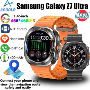2024 New Samsung Galaxy Z7 Ultra Smart Watch Waterproof Men Women GPS Compass Outdoor Sports HD Screen Heart Rate BTCall