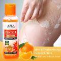 AZLA Organic Vitamin C Peeling Lotion Skin Skincare Remove Dead Skin Exfoliating Whitening and Smoothing New Skin Lotion for Men and Women 100ML. 