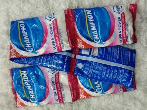Champion Supra Power X-Stain Fabric Conditioner Floral Scent 3 wash Pack | Red and Yellow Packaging 105gramsx6pcs