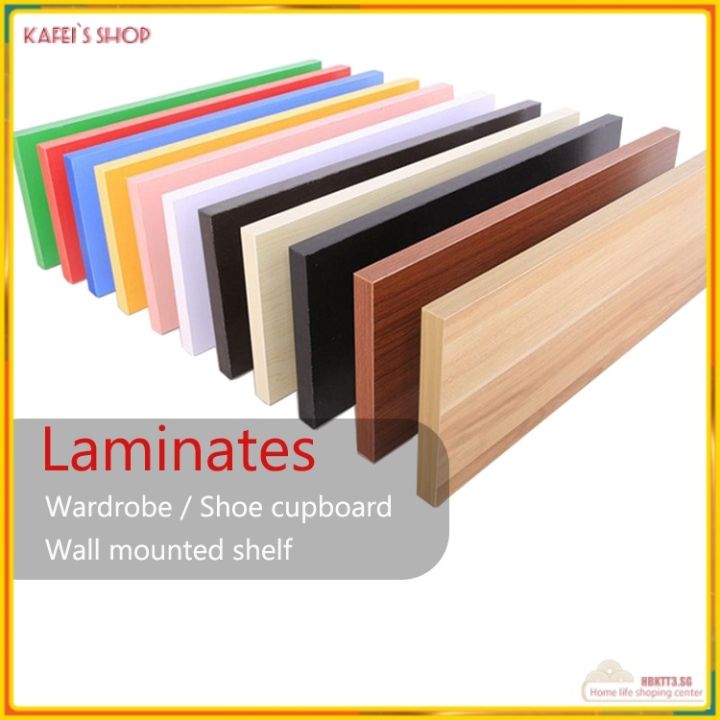 Wood board Plank Laminates Custom Shelf Wood Floating Wall Storage wall