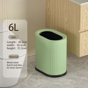 Rác có thể hộ gia đình dùng bồn cầu phòng khách không nắp đậy nhẹ lưu trữ cấp độ bề ngoài cao sang trọng 6L / 9L / 12L