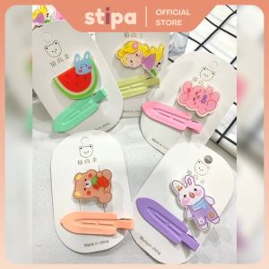 STIPA Set Isi 2 pcs Jepit Rambut Motif Jepitan Pin Hair Clip Pin Aksesoris Rambut Wanita Anak ROVEN LZ