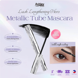 Ashley Shine Mascara Waterproof Curling Long-Lasting Lengthening Silk Fiber Lashes Extra Volume Mascara Eye Makeup Sweat Proof Cosmetic