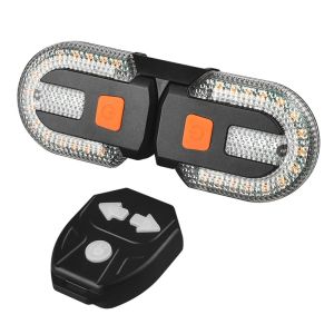 2026 Bike Turn Signal Rear Light Rechargeable LED Lamp MTB Bike Turn Signal Rear Light Warning Taillight for Night Riding Safety