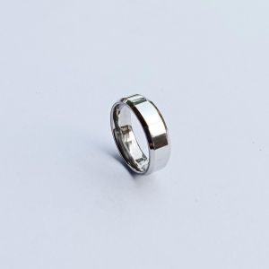 Cincin titanium silver ukir nama