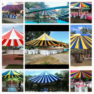Parachute Tent/Parabolic Tent Microfiber 15Leaves - 22ft Diameter