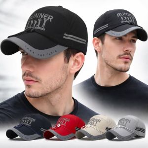 DOWNA Quick-drying Baseball Cap Adjustable Long Brim Duckbill Cap Trendy Lightweight Fishing Sun Hat For Men Women