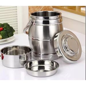 RANTANG Tunggal NAGAKO 3 Susun Stainless Steel 2 SISI/Tahan Panas Lama
