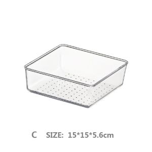 7 Sizes Desk Drawer Organizer boxes transparent Storage Box Case Utensil Makeup Groceries Trays