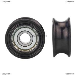 [COD] Cozyroom 1Pcs 8x30x13mm U-shaped Bearing Roller Guide Wheel 608 Bearing Moving Pulley Rubber Roller Mute Elasticity Roller Pulley
