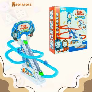 POTATOYS MAINAN ANAK BEBEK NAIK TANGGA SMALL DUCK TRACK MAINAN TRACK SET DUCK SELUNCURAN TANGGA BEBEK BEBEK TANGGA MUSIK