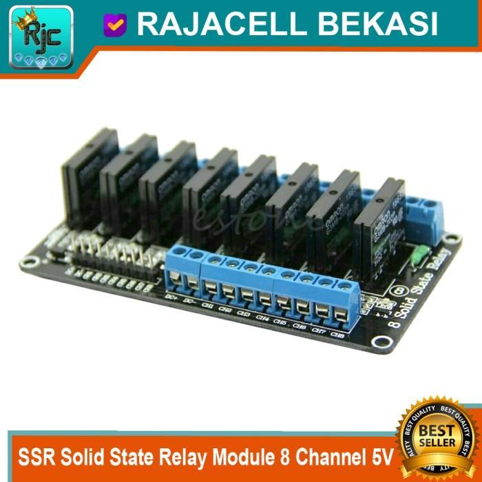 SSR SOLID STATE RELAY MODULE 8 CHANNEL 5V DC HIGH LEVEL FOR ARDUINO ...