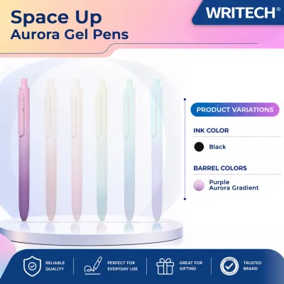Writech W0152 Black Ink Space Up Aurora Gel Pens