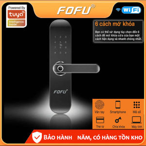 Khóa cửa thông minh thẻ từ Khóa cửa thông minh vân tay Khóa cửa điện từ thông minh cao cấp Chính hãng FoFu (FF-CL1B)