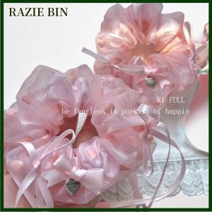 RAZIE BIN 1pcs bầu không khí mùa hè cá vàng lớn ruột tóc bó lưới rõ ràng tóc vòng nữ thiết kế cảm giác đàn hồi phụ kiện tóc