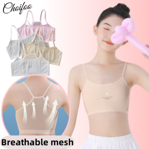ChoiFoo บราเสริมพัฒนาการเด็กผู้หญิงสำหรับฤดูร้อนเสื้อชั้นในผ้าตาข่ายระบายอากาศได้ดีและเย็นชั่นในคอตตอนบริสุทธิ์เด็กผู้หญิงอายุ9-14ปีชุดชั้นในนักเรียนเสื้อชั้นในเสื้อกล้ามเป็นมิตรกับผิวนุ่มแนะสวมสบาย