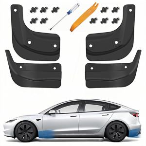 Mud Flaps for Tesla Model 3 2024 2025 2026 Mud Flaps Splash Guards for Model 3 Highland No Drilling Mud Flaps for Tesla Model 3 Highland Accessories