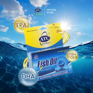 ATC Fish Oil 30s 3 Health Supplements High Purity Soft Capsules Heart in and Eye Health