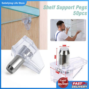 50pcs Shelf Pin/Cabinet Shelf Support/Shelf Support/Clear Plastic Support Peg Cabinet Shelf Supports Pins Shelf Holder Pins Hardware Accessories