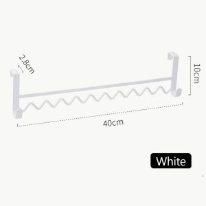 Dormitory Bedside Hanging Clothes Rack Bedroom Clothes Space-saving Hanger Wave Design Holder Clothes Hanging Hooks