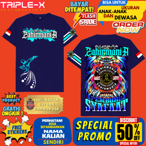 KAOS ZAHIRMANIA LENGAN PENDEK UKURAN ANAK DAN DEWASA"FREE STIKER"