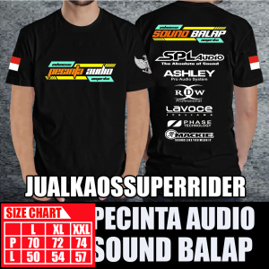 BAJU KAOS DISTRO SOUND BALAP PECINTA AUDIO