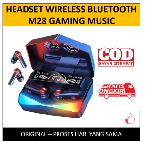 Headset Bluetooth Gaming TWS M28 earphone Dual Mode bass headphone BT V5.3 LED Smart Display wireless