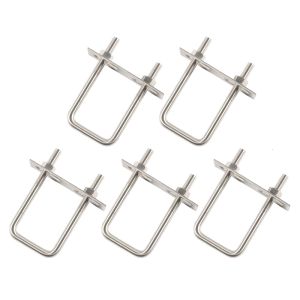 Pack of 5 Rectangular Square Bolts Stainless Steel Designs for Securing Boats Trailers Suitable for Various Materials