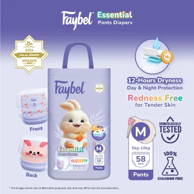 Faybel Essential Baby Diaper Pants All Sizes (single pack)