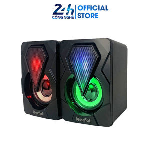 Loa máy tính vi tính mini laptop LED để bàn bass giá rẻ  - K1277