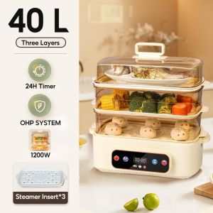 JF 40L Electric Steamer for Siomai Business Food Steamer for Business 1200W Power