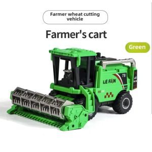 Inertial tractor toy model harvester agricultural vehicle wheat rice harvesting engineering vehicle childrens toy