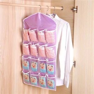 MPHL0036 Gantungan Celana Dalam 16 Sekat Pouch Hanging Organizer
